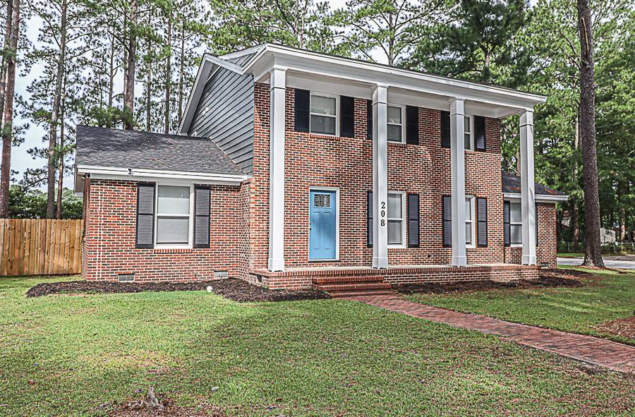White craftsman home